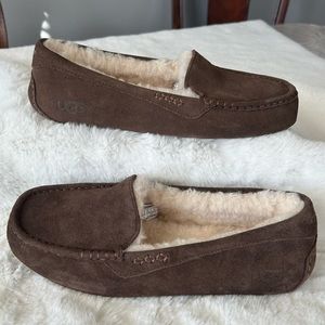 UGG ANSLEY SUEDE SLIPPERS